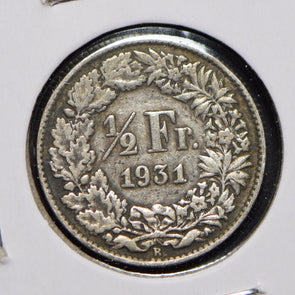 Switzerland 1931 1/2 Franc  900845 combine shipping