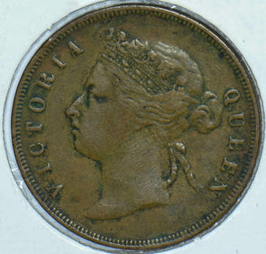 Straits Settlements 1874 Queen Victoria Cent 290538 combine shipping