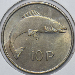 Ireland 1971 10 Pence Salmon animal 194999 combine shipping