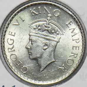 British India 1940 B 1/4 Rupee 295784 combine shipping