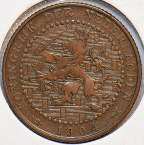 Netherlands 1904 Cent Lion animal 900511 combine shipping