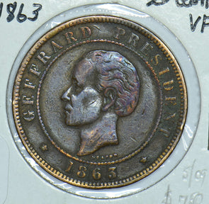 Haiti 1863 20 Centimes 290911 combine shipping