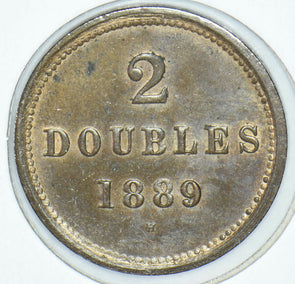 Guernsey 1889 2 Doubles 291824 combine shipping