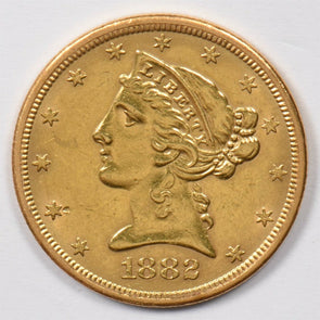 1882 5 Dollars gold Liberty Head GL0234 combine shipping