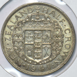 New Zealand 1941 1/2 Crown Ram animal George VI 292914 combine shipping