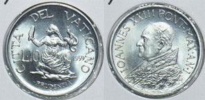 Vatican 1959 10 Lire 299135 combine shipping