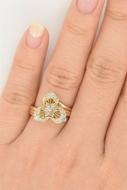 14K Gold Diamond Ring 4g Diamond TCW 0.16ct I VS1 Size 5 RG0114