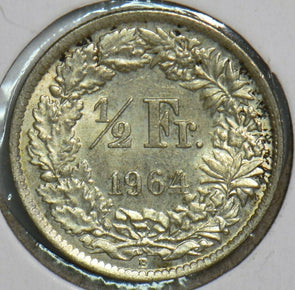 Switzerland 1964 1/2 Franc 298061 combine shipping