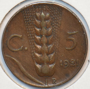 Italy 1921 R 5 Centesimi 151271 combine shipping