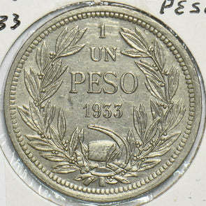 Chile 1933 Peso Condor animal 197181 combine shipping