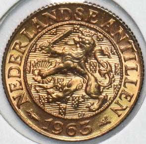 Netherlands Antilles 1963 Cent Lion animal 192316 combine shipping
