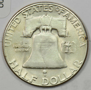 1953-S Franklin Half Dollar 90% silver Choice BU+ U0371