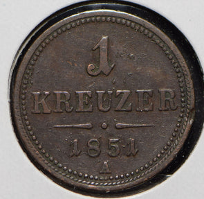 Austria 1851 Kreuzer Eagle animal  901185 combine shipping