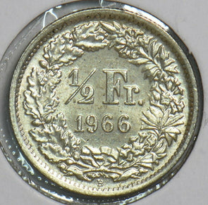 Switzerland 1966 1/2 Franc 298063 combine shipping