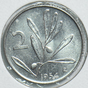 Italy 1954 2 Lire Beeanimal 904431 combine shipping