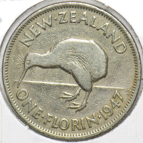 New Zealand 1947 Florin Kiwi animal George VI 902031 combine shipping