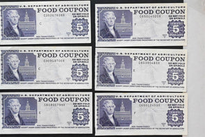 US 1997 B USDA $5 Food Coupons AU/+ Lot of 12 RC0722 combine shipping