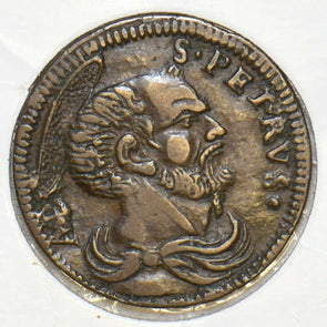 Vatican 1730 ~40 Quattrino Gubbio Pope Clement XII V0019 combine shipping
