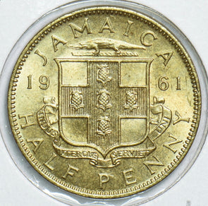 Jamaica 1961 1/2 Penny Ch BU 198629 combine shipping