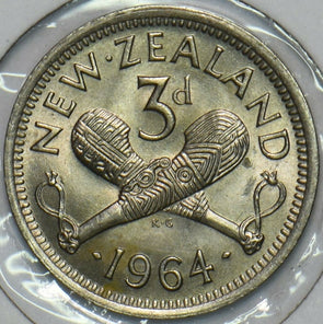 New Zealand 1964 3 Pence 196452 combine shipping
