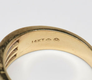 14K Gold Diamond Ring 4.8g RG0179