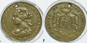 Spain 1868 10 Escudos 198588 combine shipping