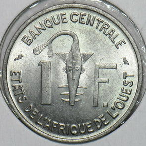 French Colonies 1963 Franc Rhim gazelle animal West Africa 196897 combine shippi