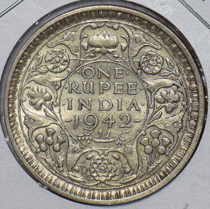 India British 1942 Rupee 295082 combine shipping