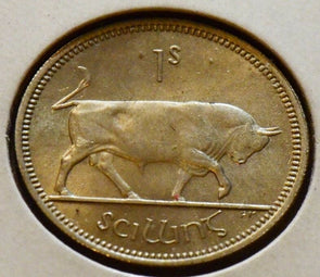 Ireland Eire 1964 Shilling UNC Animal Bull I0059 combine shipping