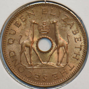 Rhodesia 1964 Nyasaland 1/2 Penny Giraffe animal 196070 combine shipping