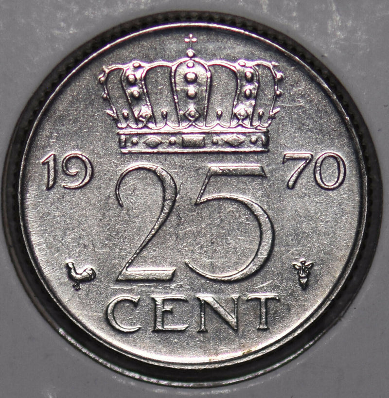 Netherlands 1970 25 Cents  900460 combine shipping