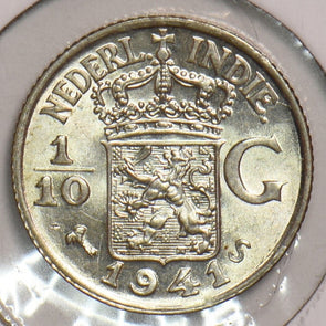 Netherlands East Indies 1941 S 1/10 Gulden 199203 combine shipping
