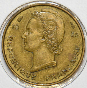 West African States 1956 5 Francs Gazelle animal 152646 combine shipping