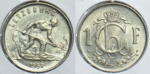 Luxembourg 1952 Franc 153901 combine shipping