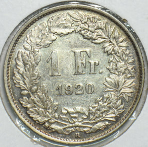 Switzerland 1920 Franc 197162 combine shipping