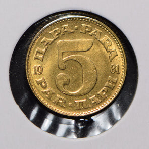 Yugoslavia 1981 5 Para  901057 combine shipping