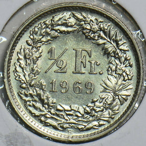 Switzerland 1969 1/2 Franc 298053 combine shipping
