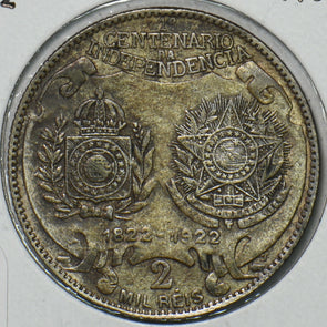 Brazil 1922 1822 - 1922 2000 Reis 195447 combine shipping