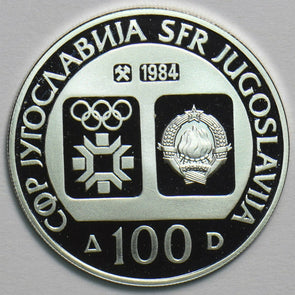 Yugoslavia 1984 100 Dinara Winter olympics (speed skating) 298026 combine shippi