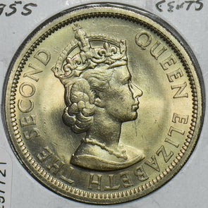 British Caribbean Territories 1955 50 Cents Horse animal 297721 combine shippin