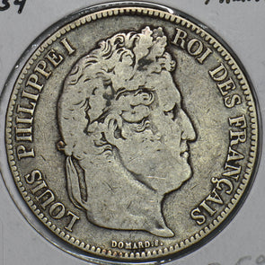 France 1834 5 Francs 296782 combine shipping