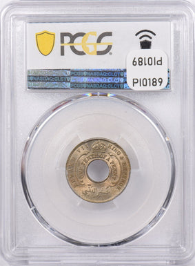 British West Africa 1908 1/10 Penny PCGS MS 65 KM-3 Copper-Nickel PI0189 combine