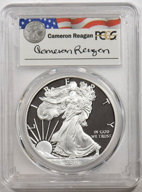 2016w Silver Eagle 30th Anniversary Letted Edge Reagan PCGS PROOF 70DCAM PC1531