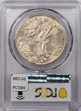 Panama 1947 Balboa PCGS MS 64 PC1380 combine shipping