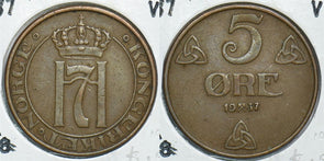 Norway 1937 5 Ore 153930 combine shipping