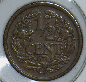 Netherlands 1934 1/2 Cent Lion animal 190735 combine shipping