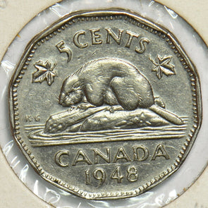 Canada 1948 5 Cents Beaveranimal 904358 combine shipping