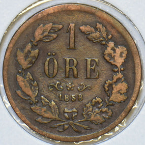 Sweden 1858 Ore 197100 combine shipping