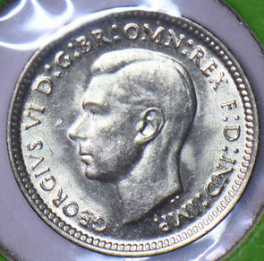Australia 1943 D 3 Pence UNC 150802 combine shipping