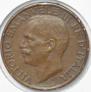 Italy 1922 10 Centesimi Honey Bee animal Vittorio Emanvele III 292984 combine sh